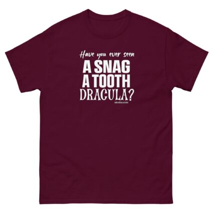A snag a tooth Dracula Unisex halloween  funniest and best  tee shirt ever near me - Image 2