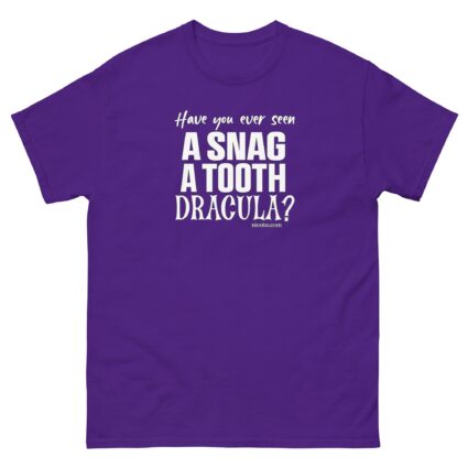 A snag a tooth Dracula Unisex halloween  funniest and best  tee shirt ever near me - Image 4