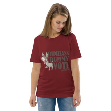 Unisex Organic Dumnass Dummy Cotton T-Shirt - Image 22