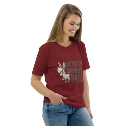 Unisex Organic Dumnass Dummy Cotton T-Shirt - Image 26