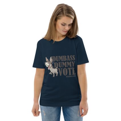 Unisex Organic Dumnass Dummy Cotton T-Shirt - Image 8