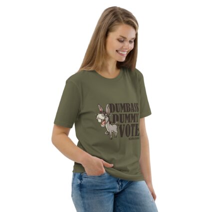 Unisex Organic Dumnass Dummy Cotton T-Shirt - Image 54