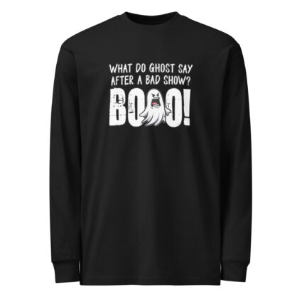 What do ghost say funny halloween Men's heavyweight long sleeve t-shirt