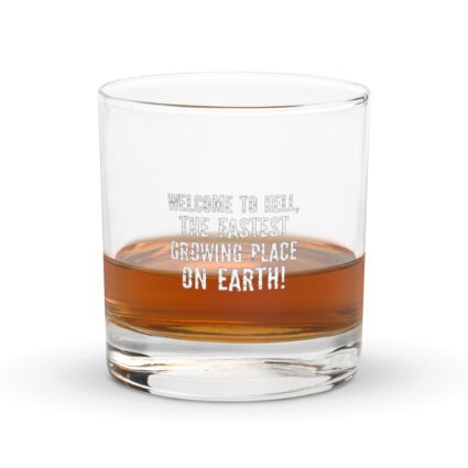 Welcome to hell! Rocks glass