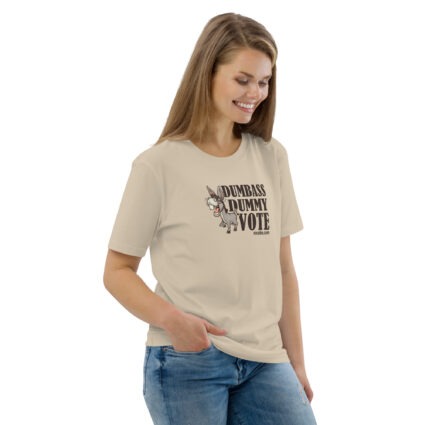 Unisex Organic Dumnass Dummy Cotton T-Shirt - Image 128