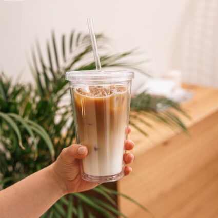 What do ghost say? Clear plastic tumbler