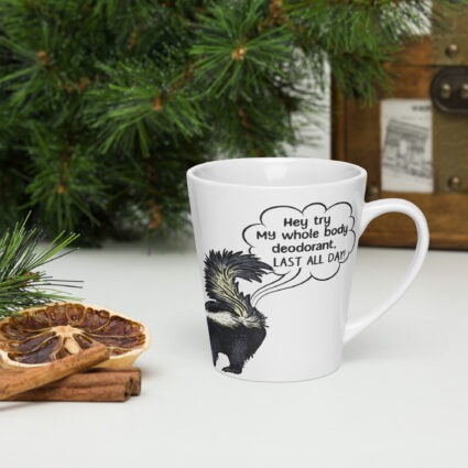 Funny satire latte mug