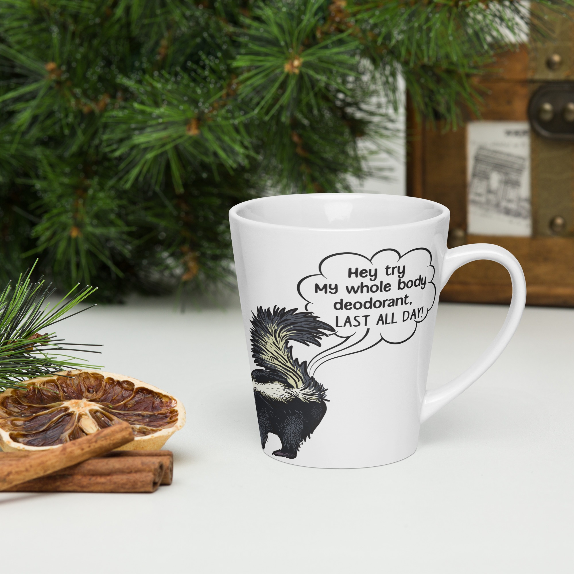 Funny satire latte mug