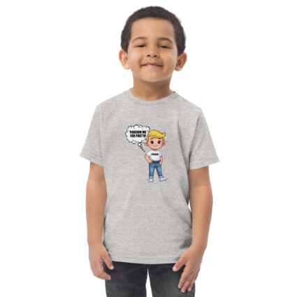 Pardon me for pooting funny Toddler jersey t-shirt - Image 4