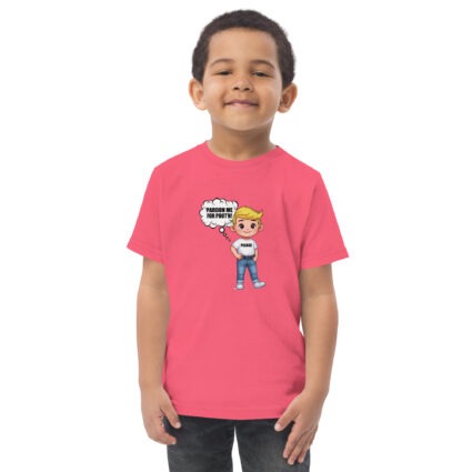 Pardon me for pooting funny Toddler jersey t-shirt - Image 3