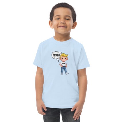 Pardon me for pooting funny Toddler jersey t-shirt - Image 5