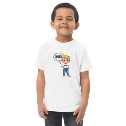 Pardon me for pooting funny Toddler jersey t-shirt - Image 6