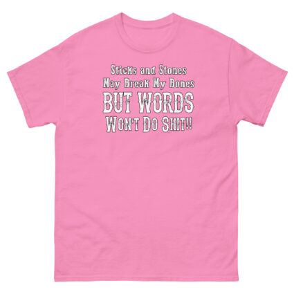 1a Stick and stones quirky saying Unisex classic tee - Image 13