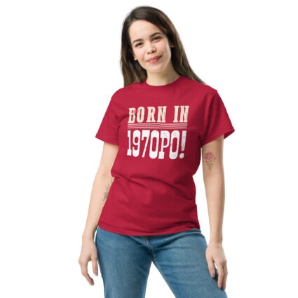 1a Born in 1970PO Gen X funny Unisex classic tee - Image 6