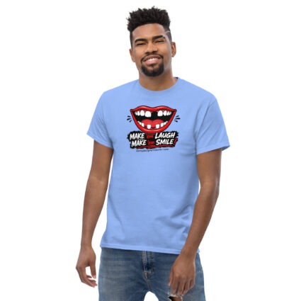 1. Make em smile make em laugh funny satire Unisex classic tee - Image 9