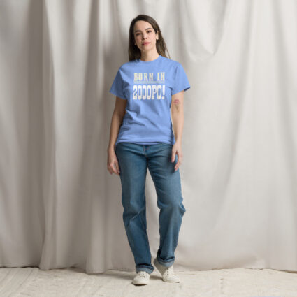 1a Born in 2000PO Gen Z funny satire Unisex classic tee - Image 13