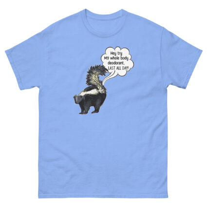 1a Hey try my deodorant funny satire Unisex classic tee - Image 11