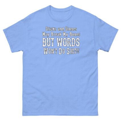 1a Stick and stones quirky saying Unisex classic tee - Image 14