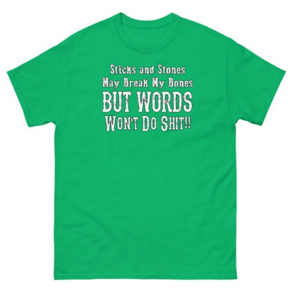 1a Stick and stones quirky saying Unisex classic tee - Image 12