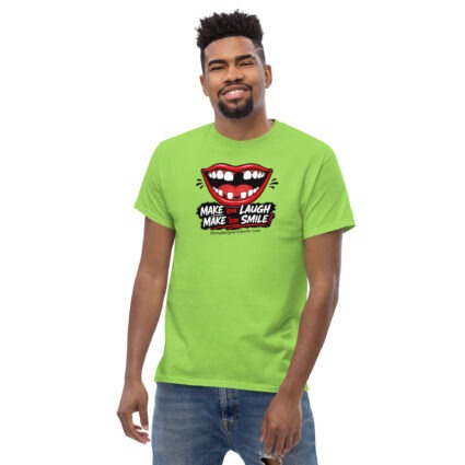 1. Make em smile make em laugh funny satire Unisex classic tee - Image 12