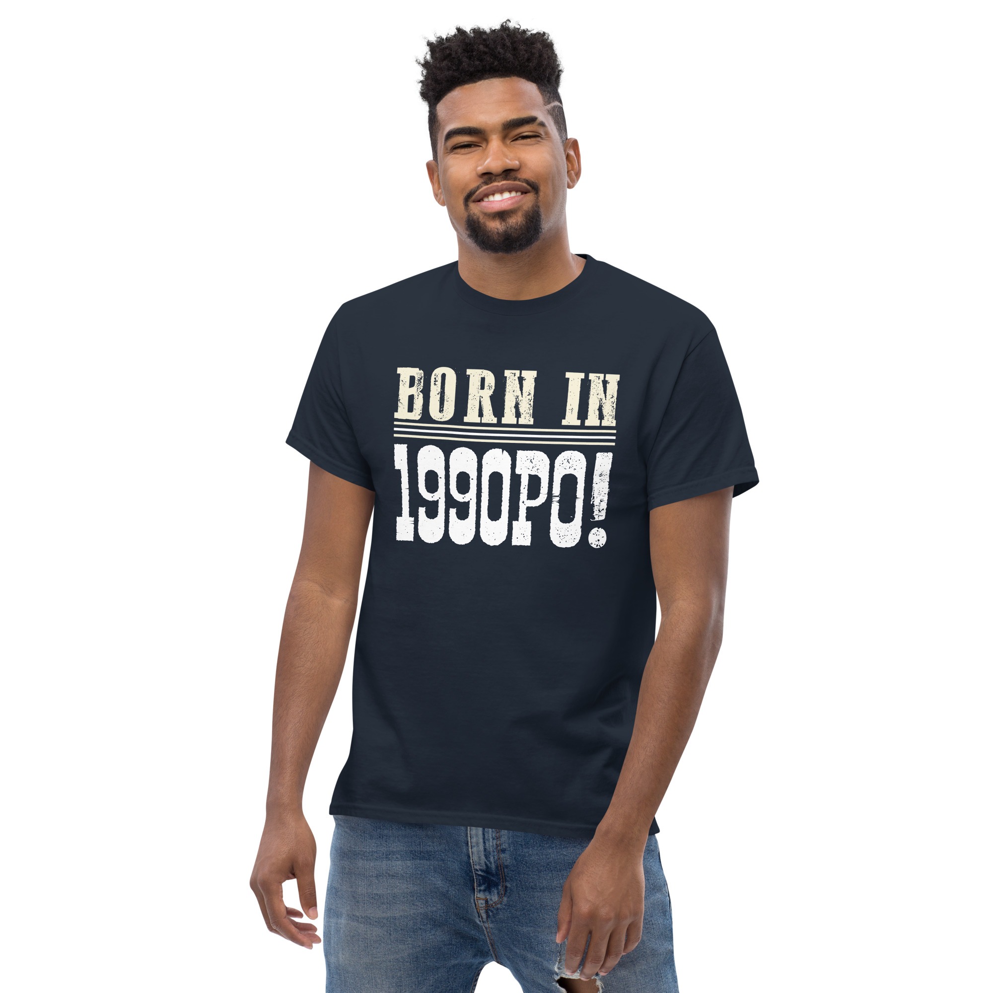 1a Born in 1990PO Gen Y funny satire Unisex classic tee