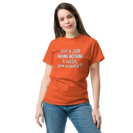 1D. Got a job funny Unisex classic tee - Image 11