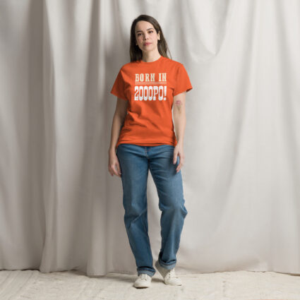 1a Born in 2000PO Gen Z funny satire Unisex classic tee - Image 11