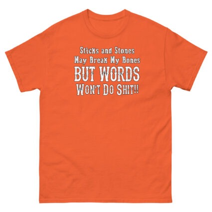 1a Stick and stones quirky saying Unisex classic tee - Image 10