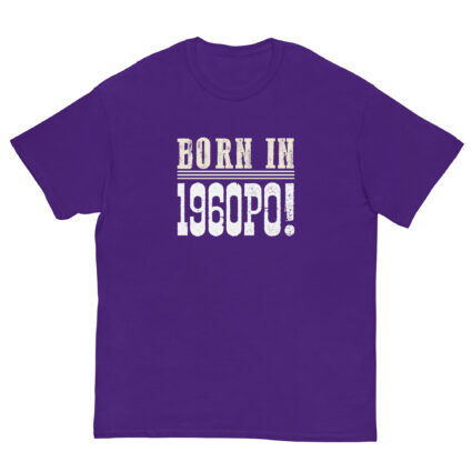 1a Born in 1960PO funny senior Unisex classic tee - Image 4
