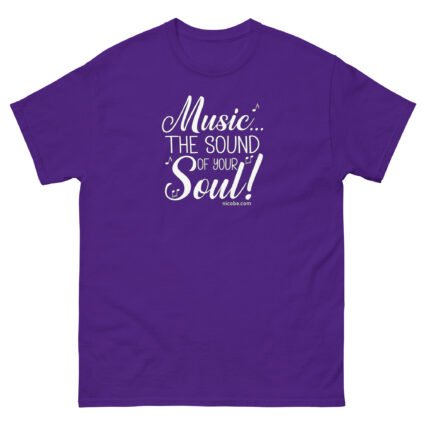 Music the sound of your soul Unisex classic tee - Image 3