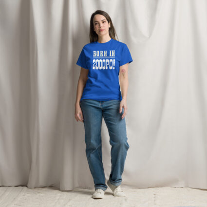 1a Born in 2000PO Gen Z funny satire Unisex classic tee - Image 7
