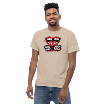 1. Make em smile make em laugh funny satire Unisex classic tee - Image 11