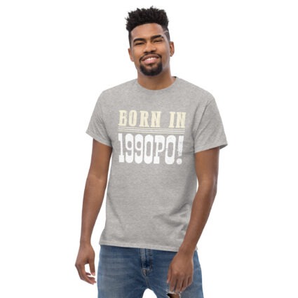 1a Born in 1990PO Gen Y funny satire Unisex classic tee - Image 14