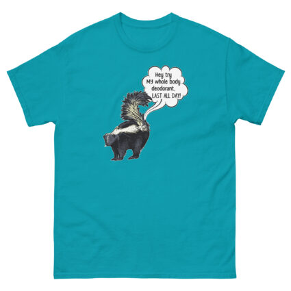 1a Hey try my deodorant funny satire Unisex classic tee - Image 8