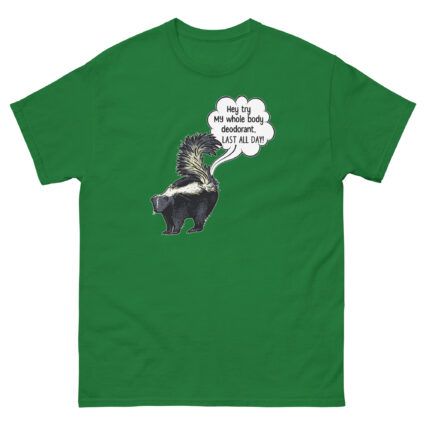 1a Hey try my deodorant funny satire Unisex classic tee - Image 3