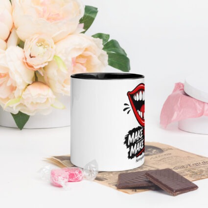 1. Make em smile make em laugh funny Mug with Color Inside - Image 28
