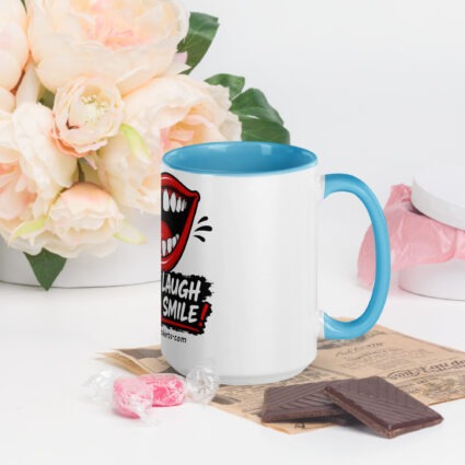 1. Make em smile make em laugh funny Mug with Color Inside - Image 53