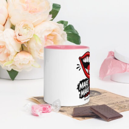 1. Make em smile make em laugh funny Mug with Color Inside - Image 22