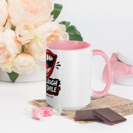 1. Make em smile make em laugh funny Mug with Color Inside - Image 59