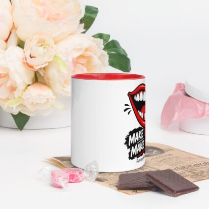 1. Make em smile make em laugh funny Mug with Color Inside - Image 39